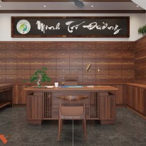 Thiết kế phòng khám y học cổ truyền Minh Trí Đường ấn tượng